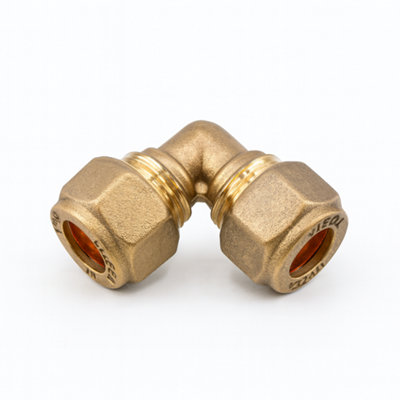Home Range Westco 28mm Compression ElbowC X C Brass Plumbing Fitting For 90 Degrees Pipe Connections from B&Q