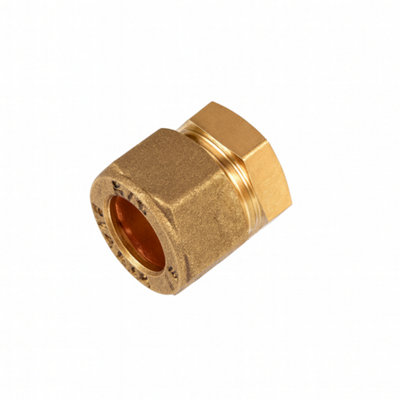 Home Range Westco 28mm Compression Stop EndBrass Pipe Fitting For Plumbing & Heating Systems from B&Q