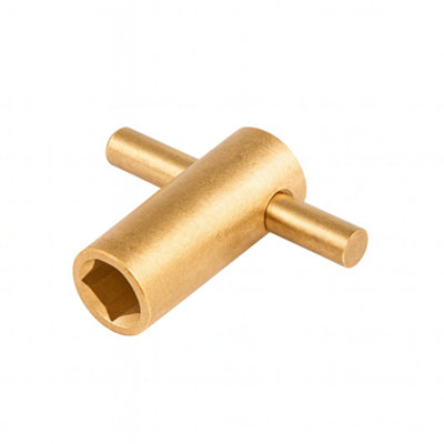 B&Q -  Brass Air Vent KeyDurable Radiator Bleed Tool