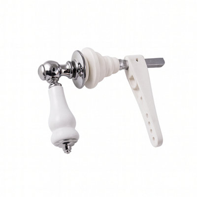 Home Range Ceramic & Chrome Cistern Lever from B&Q
