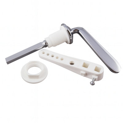 Home Range Grab Type Cistern Lever Chrome from B&Q