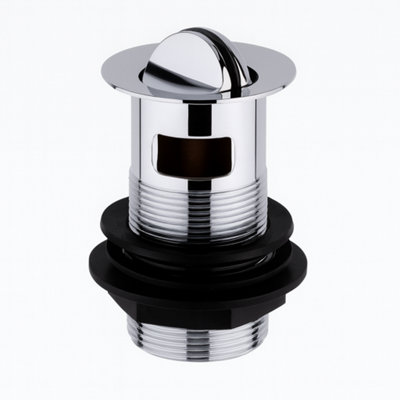 Home Range Basin Slotted Swivel WasteChrome Swivel Plug Waste For Basins With Overflow from B&Q