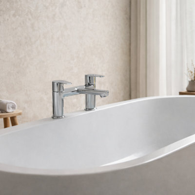 Home Range Exstasy Chrome Bath Filler Tap With Shower DiverterSolid Brass Body from B&Q