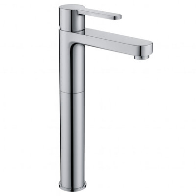 Home Range Strata Tall Mono Basin Mixer Tap ChromeModern Tall Basin Tap With Single Lever Control from B&Q