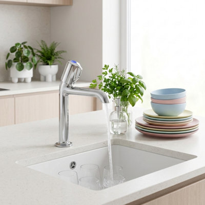 Home Range Performa Chrome Basin Pillar TapsModern Pair For Classic Two-Hole Basins from B&Q