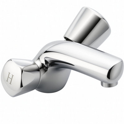 Home Range Polo Mono Basin Mixer Tap ChromeSingle Lever ControlDurable BrassCompact Bathroom Tap from B&Q