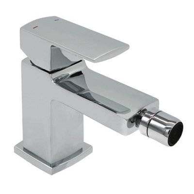 Home Range Clever Manta Mono Bidet Mixer Tap ChromeModern Single Lever Bidet Fitting With Pop-Up Waste For Bathroom Use from B&Q