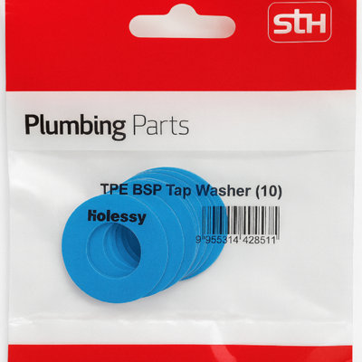 Home Range Westco 1/2" Fibre Pillar Tap Washer (10 Pack)Durable Fibre Washers For Standard Pillar & Compression Taps from B&Q