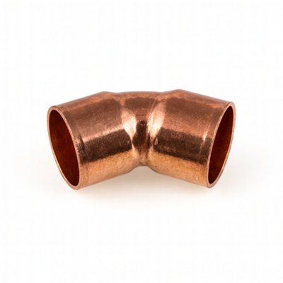 B&Q -  Westco 42mm Copper 45 Degrees Elbow Fitting (Ef21)End Feed Pipe Connector For Plumbing & Heating Systems