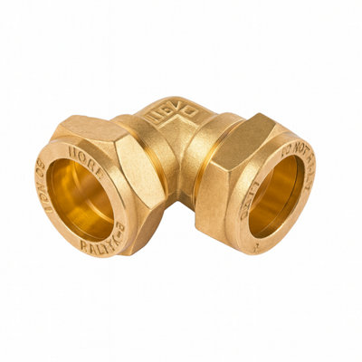 Home Range Westco 15mm Compression Equal Elbow Fitting Dzr Brass J612C X C Plumbing Connector For Water And Heating Systems from B&Q