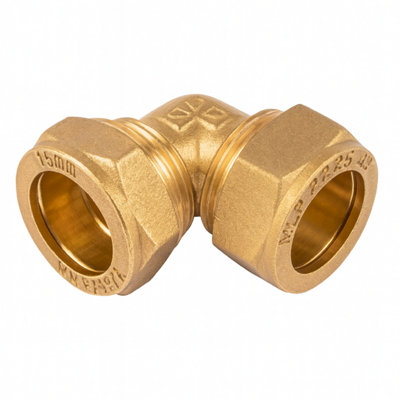 Home Range Westco 22mm Compression Equal Elbow J612 Dzr Brass FittingC X C 90 Degrees Pipe Connector For Corrosion-Resistant Plumbing from B&Q