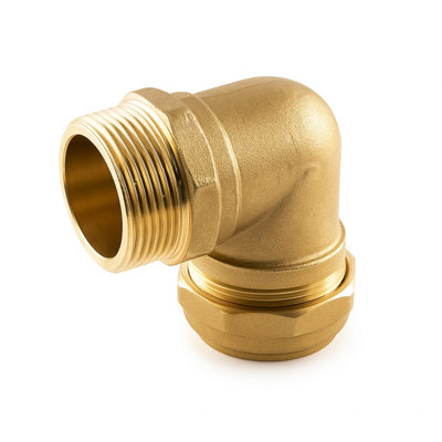 Home Range Westco 28mm X 1" Male Iron Taper ElbowBrass Compression To Mi 90 Degrees Pipe Fitting For Plumbing from B&Q