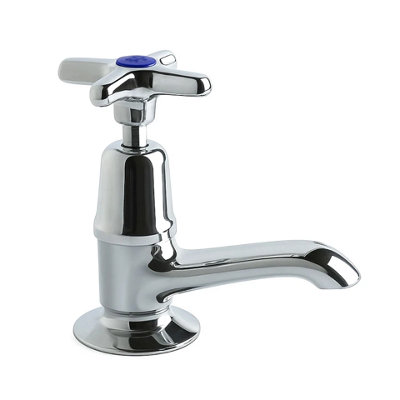 Home Range Performa 2159 Cross Top Bath Tap ColdChrome FinishSolid Brass BodyTraditional Screw-Down Valve Design from B&Q