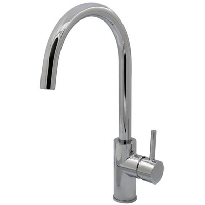 Home Range Clever Elektro Single Handle Kitchen Mixer Tap Chrome FinishModern Swivel Spout Design With Solid Brass Body from B&Q