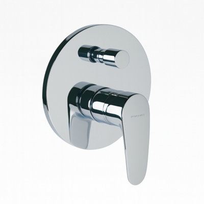Home Range Bahama Xtreme Concealed Shower Valve - Outlet Chrome Mixer With Diverter Size 2