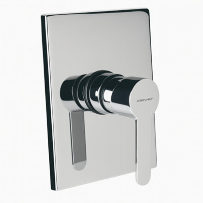 Home Range Artic Urban Concealed Shower Valve1 Outlet Chrome Wall Mixer from B&Q