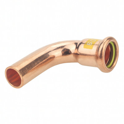 B&Q -  Westco 54mm 45 Degrees Street Elbow Press Gas FittingCopper Press To Tube EndGas Pipe Bend