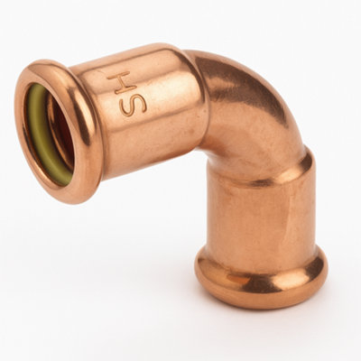 B&Q -  Westco 67mm Press Fit 90 Degrees Equal ElbowCopper Water Pipe Bend For Potable & Heating Systems