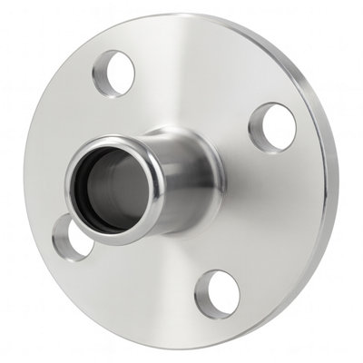 B&Q -  Westco 28mm Stainless Steel Press FlangeWater System Pipe Connection