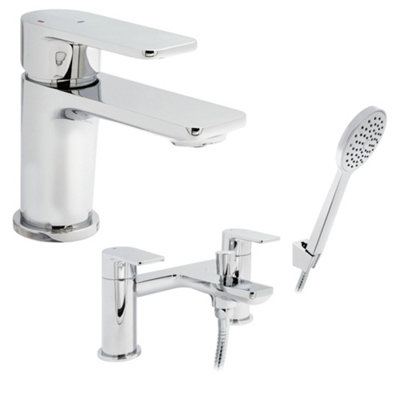 Home Range Clever Chrome Tap PackEverything You Need For Basin And Bath In One Box from B&Q