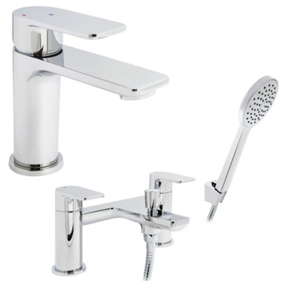 Home Range Cardona Chrome Tap PackEverything You Need For Basin And Bath In One Box from B&Q