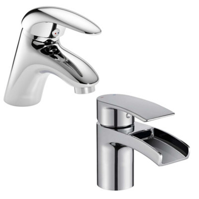 Home Range Chi Chrome Tap PackEverything You Need For Basin And Bath In One Box from B&Q
