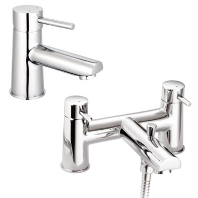 Home Range Ebro Chrome Tap PackEverything You Need For Basin And Bath In One Box from B&Q
