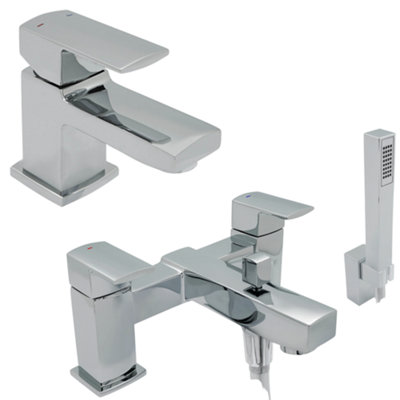 Home Range Clever Manta Chrome Bathroom Tap PackMatching Taps For Co-Ordinated Bathroom Look from B&Q