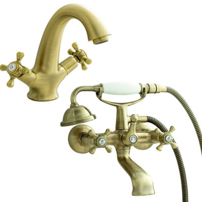 Home Range Clever Bronze Tap PackEverything You Need For Basin And Bath In One Box from B&Q
