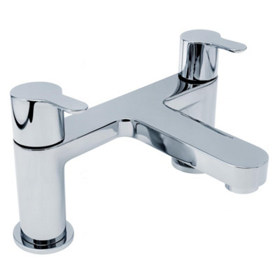 Home Range Exstasy Luxury Bath Filler ChromeDual LeverPolished FinishPrecision Brass Crafted from B&Q