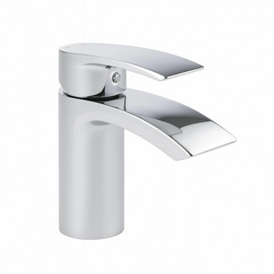 Home Range Espada Luxury Basin Mixer ChromeSingle LeverCeramic DiscCurated Polished Finish from B&Q