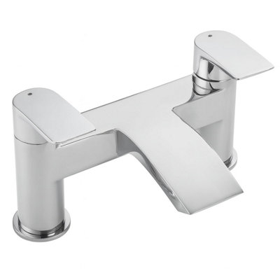 Home Range Espada Waterfall Statement Waterfall Bath Filler ChromeDual LeverCascading Waterfall Spout from B&Q