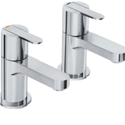 Home Range Exstasy Designer Bath Tap Pair Chrome from B&Q