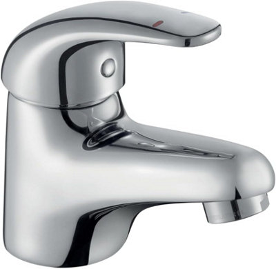 Home Range Clever Haze Boutique Compact Basin Mixer ChromeSingle LeverSpace-Conscious Proportions from B&Q