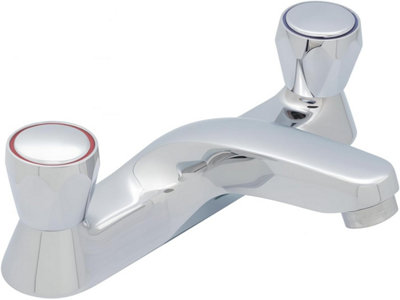 Home Range Clever Luxury Bath Filler ChromeDual Lever from B&Q