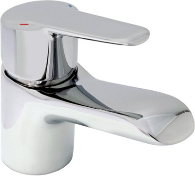 Home Range Napo Boutique Compact Basin Mixer ChromeSingle LeverSpace-Conscious Proportions from B&Q