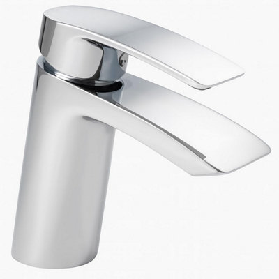 Home Range Waterfall Waterfall Statement Waterfall Bath Filler ChromeSingle LeverCascading Waterfall Spout from B&Q