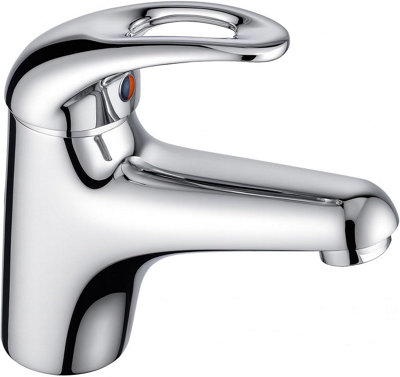Home Range Izzi Luxury Basin Mixer ChromeSingle Lever from B&Q