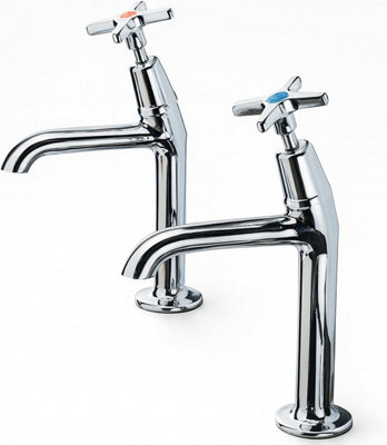 Home Range Clever Heritage Sink Tap ChromeHeritage Crosshead Design from B&Q
