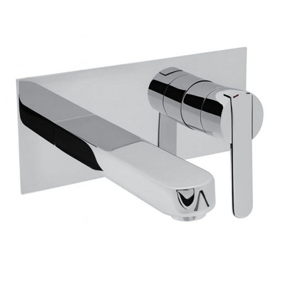 Home Range Exstasy Wall-Mounted Wall-Mounted Bath Mixer ChromeSingle Lever from B&Q