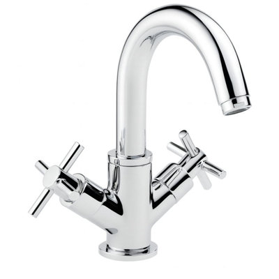 Home Range Karma Heritage Sink Tap ChromeSingle LeverHeritage Crosshead Design from B&Q