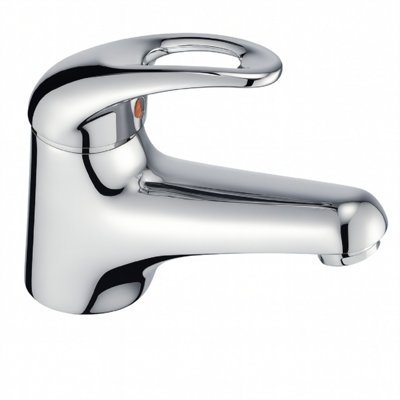 Home Range Izzi Boutique Compact Basin Mixer ChromeSingle LeverSpace-Conscious Proportions from B&Q