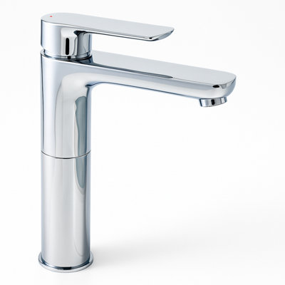Home Range Elion Elevated Tall Basin Mixer ChromeSingle LeverElevated High-Rise Form from B&Q