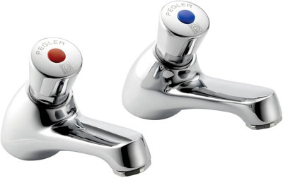 Home Range Clever Self-Closing Self-Closing Basin Tap Chrome from B&Q