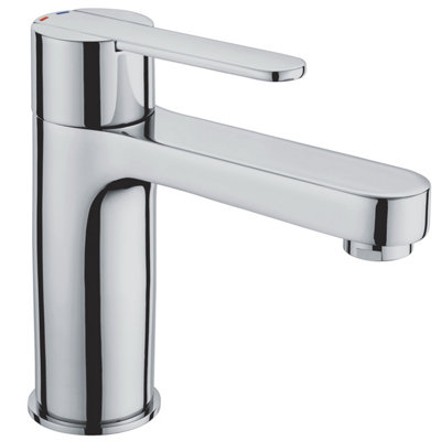 Home Range Strata Luxury Basin Mixer ChromeSingle LeverElevated High-Rise Form from B&Q