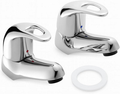 Home Range Izzi Heritage Sink Tap ChromeElevated High-Rise Form from B&Q