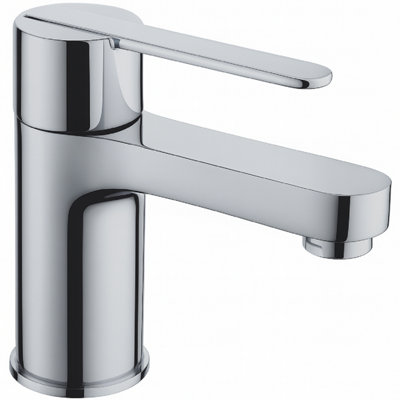 Home Range Strata Boutique Compact Basin Mixer ChromeSingle LeverSpace-Conscious Proportions from B&Q