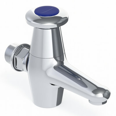 Home Range Performa Self-Closing Self-Closing Basin Tap Chrome from B&Q