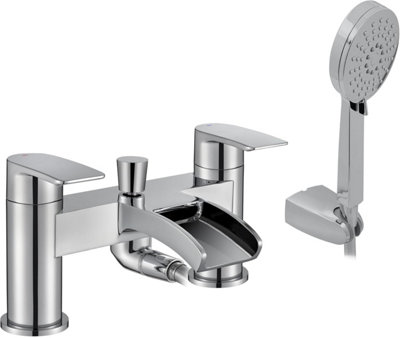 Home Range Cascada Waterfall Statement Waterfall Bath Filler ChromeCascading Waterfall Spout from B&Q