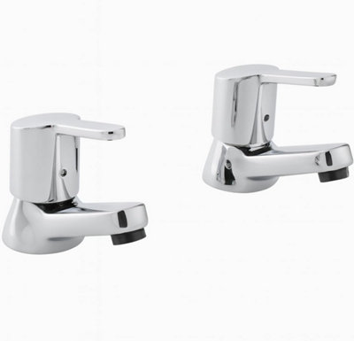 Home Range Esmere Designer Bath Tap Pair Chrome from B&Q